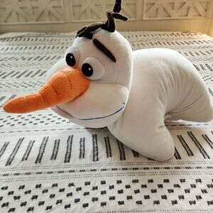 Pillow Pets Olaf Snowman Plush 17" Carrot Nose Bug Eyes Disney Stuffed Toy